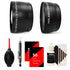 Vivitar 58mm 0.43X Wide Angle Lens + 58mm 2.2X Telephoto Lens + More Accessories for Canon Digital SLR Cameras