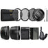 Complete 58mm Lens Accessory Kit with Replacement LP-E6 Battery and Battery Charger for Canon Cameras