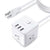 BULL Power Strip USB charging Station,5ft Extension cord with 3 Ac Outlets and 3 USB Ports,Multiple charger Station for cell Phone,computer,cruise Ship, Travel,Office,Home,TUV Listed