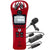 Zoom H1n 2-Input / 2-Track Portable Digital Handy Recorder Red with Vipro Professional Lavalier Condenser Microphone