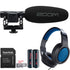 Zoom M3 MicTrak Stereo Shotgun Microphone and Recorder with Samson SR350 Headphones Top quality Kit