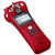 Zoom H1n 2-Input / 2-Track Portable Digital Handy Recorder Red with Vipro Professional Lavalier Condenser Microphone