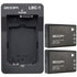 Zoom LBC1 Lithium Battery Charger For Zoom BT-02 & BT-03 with 2x Zoom BT-03B Rechargeable Li-ion Battery For Q8