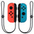 Nintendo Switch Joy-Con Controllers (Neon Red / Neon Blue) with JLab Play Gaming Wireless Bluetooth Earbuds