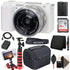 Sony ZV-E10 Mirrorless Camera with 16-50mm Lens (White) + Camera Accessory Bundle