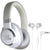 JBL Live 660NC Noise-Canceling Wireless Over-Ear Headphones (White) with JBL C50HI In-Ear Headphones White