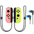 Nintendo Switch Joy-Con Controllers (Pastel Pink / Pastel Yellow) with JLab Play Gaming Wireless Bluetooth Earbuds