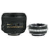 Nikon AF-S 50mm f/1.4G Lens Compatible with Sony Alpha A7  II III IV V VI A7R A7s A7c A9 A6600 A6500 NEX