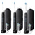 Philips Sonicare ProtectiveClean 5300 Rechargeable Electric Toothbrush, Black HX6423/34 3 Units