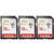 3 Packs SanDisk Ultra 16GB Class 10 SDHC UHS-I Memory Card up to 80MB/s  SDSDUNC-016G-GN6IN