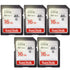 5 Packs SanDisk Ultra 16GB Class 10 SDHC UHS-I Memory Card up to 80MB/s  SDSDUNC-016G-GN6IN