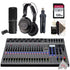 Zoom LiveTrak L-20 - 20-Input Digital Mixer & Multitrack Recorder + 128GB Memory Card + Zoom ZDM-1 Podcast Mic Pack Accessory Bundle + 3pc Cleaning Kit