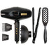 BaByliss Pro BLACKFX High-Performance Turbo Dryer with Porcelain Ceramic Straightening Iron 1½" BP9559UC and Conair Pro Ergo-Grip Vented Brush