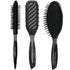 Conair Pro Ergo-Grip Detangler Brush for All Hair Types with Conair Pro Ergo-Grip Vented Brush and ConairPro Ergo-Grip Small Round Pin Brush