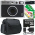 FUJIFILM INSTAX MINI EVO Hybrid Instant Camera (Black) with 4x Fujifilm 2x10 Film Mini Instax Film Pack Bundle