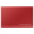 SAMSUNG T7 Portable SSD 2TB - Up to 1050MB/s - USB 3.2 External Solid State Drive, Red (MU-PC2T0R/AM)