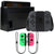 Nintendo Switch Console Version 2 Gray Joy-Con Controllers with Nintendo Switch Joy-Con Controllers (Neon Pink / Neon Green)