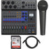 Zoom LiveTrak L-8 Portable Podcast 8-Track Digital Mixer Recorder + Behringer XM8500 Microphone Kit