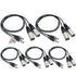 5x Zoom TXF-8 TA3 to XLR Cable (Pair)