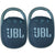 2x JBL Clip 4 Portable Bluetooth Waterproof Speaker (Blue)