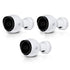 Ubiquiti | Unifi G4 Bullet Camera Pack of 3 | 4MP 24FPS Video - Day or Night with Infrared LED | Weatherproof Enclosure - Built-in Microphone - Powered by Power over Ethernet PoE - App Control | White