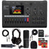 Zoom R12 MultiTrak Recorder + ZDM-1 Podcast Mic Pack Microphone, Headphones, Tripod, Windscreen & Cable Bundle