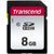 2x Transcend 8GB TS8GSDC300S SDHC Memory Card with Memory Card Holder