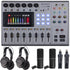 Zoom PodTrak P8 Portable Multitrack Podcast Recorder + 2x Zoom ZDM-1 Podcast Mic Pack Accessory Bundle