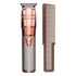 Babyliss Pro Cordless Metal Lithium Trimmer Rose Gold and Wahl Professional Large Styling Comb - Metallic Burgundy