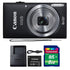 Canon IXUS 185 / ELPH 180 20MP Digital Camera Black with 8GB Accessory Kit