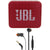 JBL GO 2 Portable Wireless Waterproof Speaker (Red) with JBL T110 in Ear Headphones Black