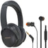 Bose QuietComfort 45 Noise-Canceling Wireless Over-Ear Headphones (Limited Edition, Eclipse Gray) and JBL T110 in Ear Headphones Black