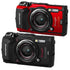 Olympus Tough TG-5 Waterproof Digital Camera with 4K Video Built-in Wifi and GPS Black and Red