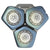 Philips Shaver Head Replacement Blades for Shavers Series 7000 and pentagon-shaped Series 5000 - SH71/50