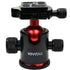 360° Swivel Camera Vivitar Tripod Ball Head with Quick Release Plate