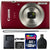 Canon PowerShot IXY 200 / Elph 180 20MP Digital Camera + 32GB Best Bundle RED