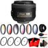 Nikon AF-S DX NIKKOR 35mm f/1.8G Lens with Ultimate Accessory Bundle for Nikon DSLR Cameras