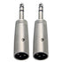 2x Pig Hog Solutions XLR(M) to TRS(M) Adapter