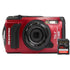 OM SYSTEM Tough TG-7 Digital Camera (Red) with SanDisk Extreme Pro 128GB SDXC Memory Card