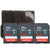 3x SanDisk 64GB Ultra SDXC UHS-I Memory Card + Memory Card Holder