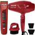 BaByliss Pro Rapido Nano Titanium Hair Dryer Red #BRRAP1 with Babyliss Pro X2 Volare FXF811 Clipper and Neck Brush