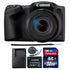 Canon PowerShot SX430 IS 20MP Digital Camera Black with 32GB Memory Card