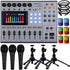 Zoom PodTrak P8 Portable Multitrack Podcast Recorder + Behringer XM1800S Mic Accessory Kit