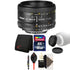 Nikon AF NIKKOR 50mm f/1.8D Lens for Nikon DSLR Cameras and Accessory Kit