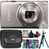 Canon PowerShot IXUS 285 / Elph 360 20.2MP 12x Optical Zoom Digital Camera Silver Kids Fun Bundle