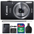 Canon IXUS 185 / ELPH 180 20MP Digital Camera Black with Accessory Kit