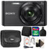 Sony DSC-W830 20.1MP Digital Camera (Black) with Accessories