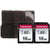 2x Transcend TS16GSDC300S 16GB UHS-I U1 Memory Card with Memory Card Holder