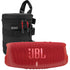 JBL Charge 5 Portable Waterproof Bluetooth Speaker with Powerbank (Red)+ 10 Inches Case