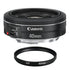 Canon EF 40mm f/2.8 STM Pancake lens + Filter In Original Retail Box